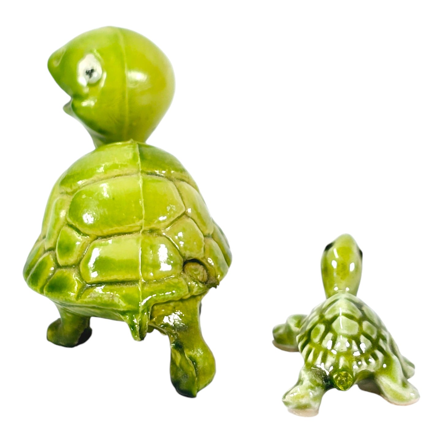 Vintage Miniature Collectible Turtle Figurines, Small Turtle is Hagen Reneker