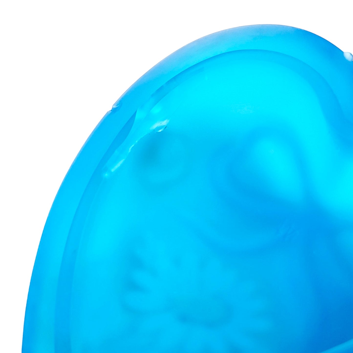 AS IS 1970's Westmoreland Daisy Blue Satin Glass Heart Trinket Dish with Lid FLAW