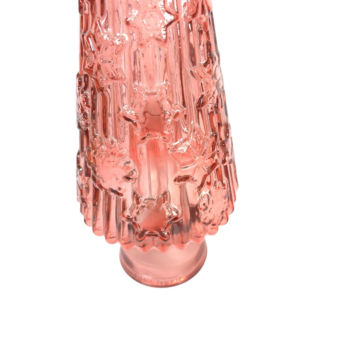 Vidrios San Miguel Pink Recycled Glass Christmas Tree 17 Inch Spain READ