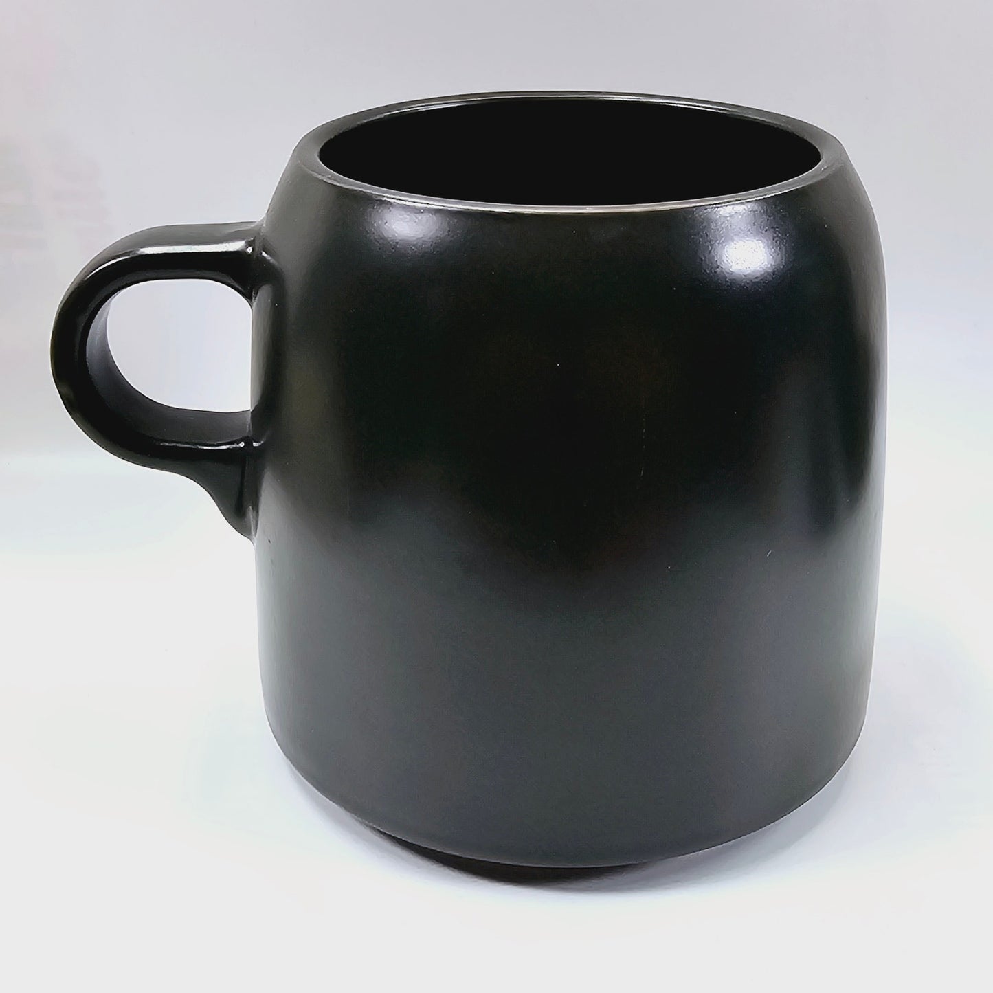 Project 62 Stoneware Coffee Mug Hey There Hot-Tea, 4" H, Black Stoneware