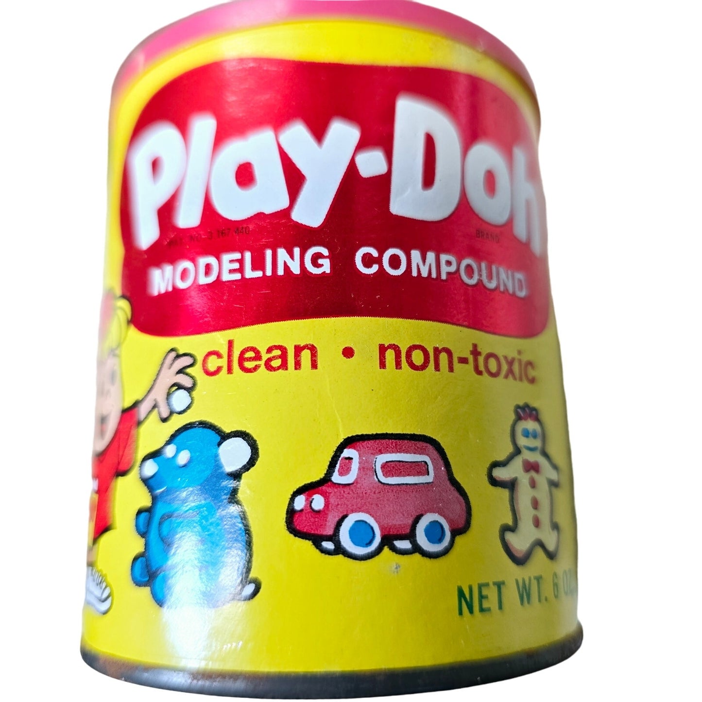 Vinatge 1960s Play-Doh Modeling Compound Metal Cans, Set of 4, Read