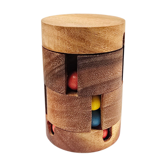 Wooden Rotating Puzzle Brain Teaser Twisting Sliding Logic Game
