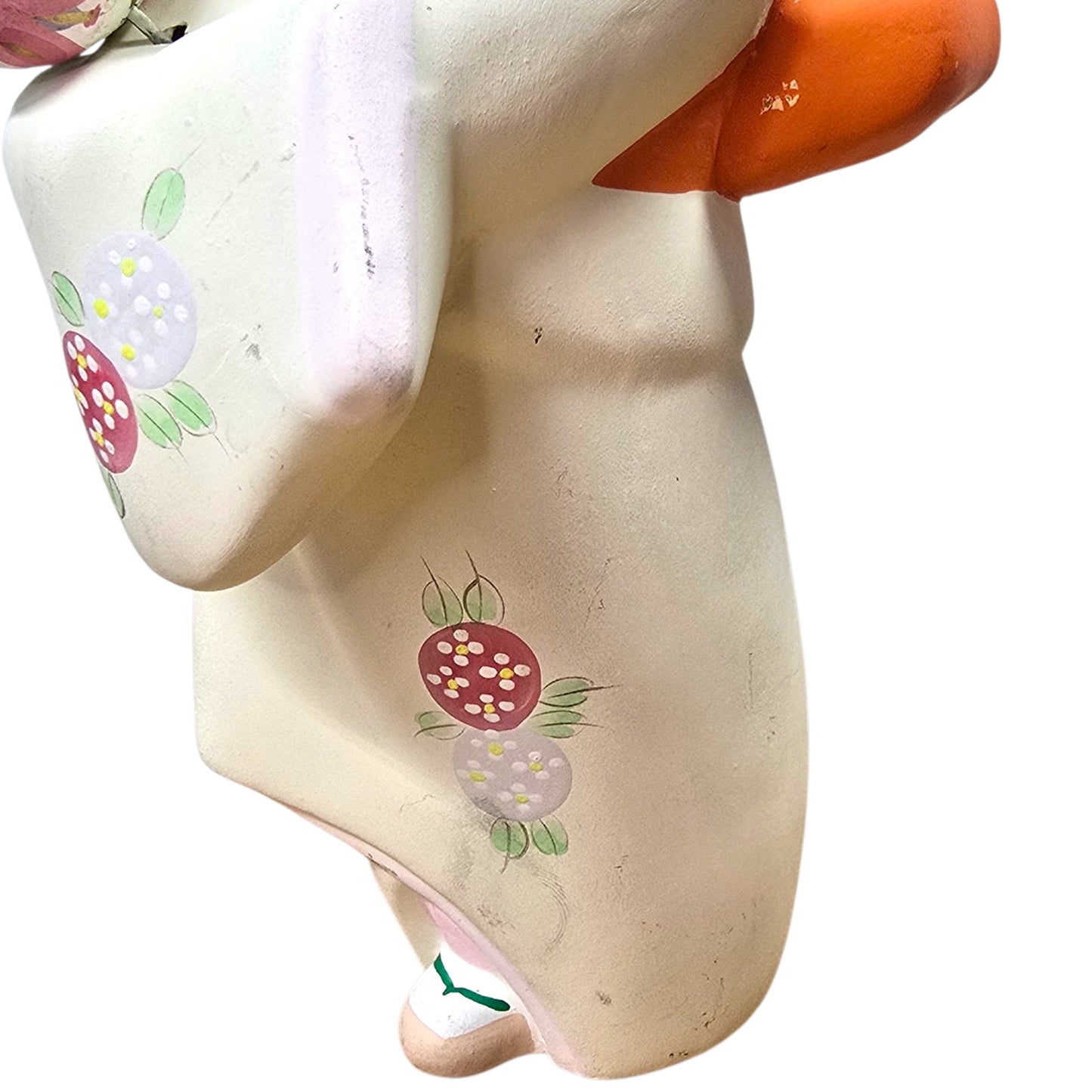 Vintage Japanese Geisha Figurines Pair Hand Painted Kimono Girls Made in Japan