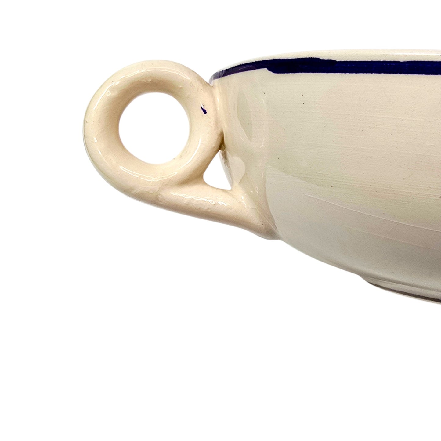 Outeiro Agueda Portugal Double Handle Bowl Hand Painted Folk Art Irene 527 Read