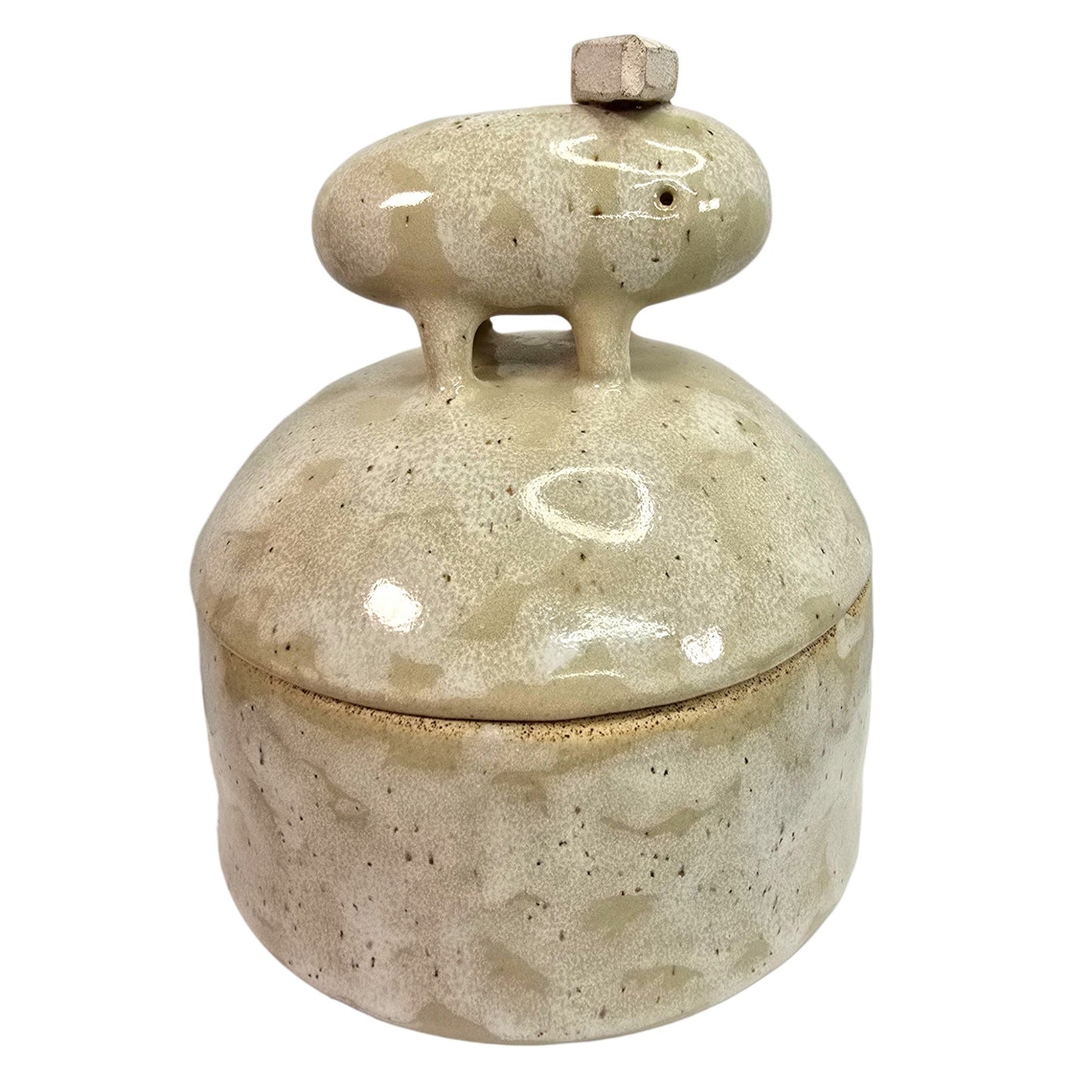 Anthropologie Godeleine de Rosamel Creature Jar Pottery Trinket Vessel Whimsical