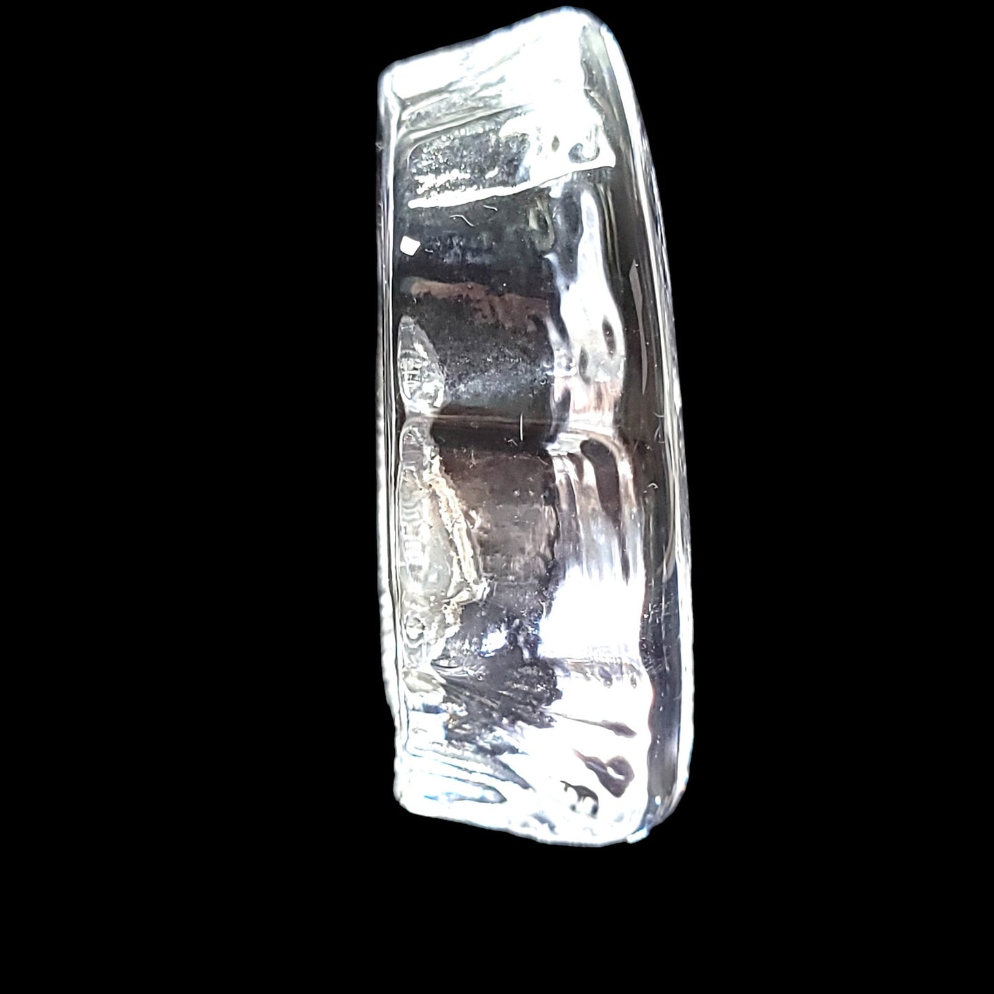 Crystal de France Lead Crystal Tiger Paperweight 4" W