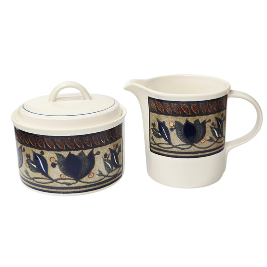 Mikasa Arabella Creamer and Covered Sugar Bowl Set Intaglio CAC01 Malaysia