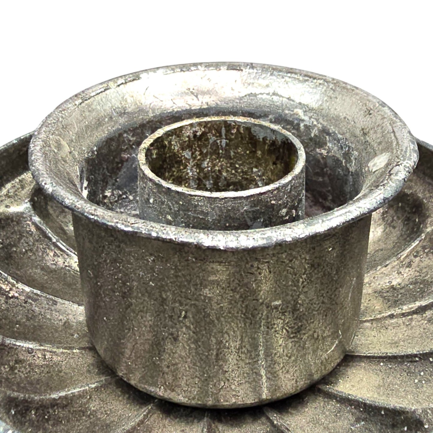 Vtg Silver Metal Eagle Candlestick Holder 8" Federal Revival Neoclassical Decor