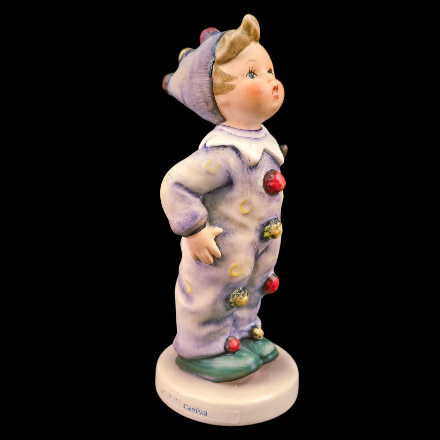 Vtg Goebel Porcelain Carnival Boy Figurine in Jester Costume #328 TMK6 W.Germany