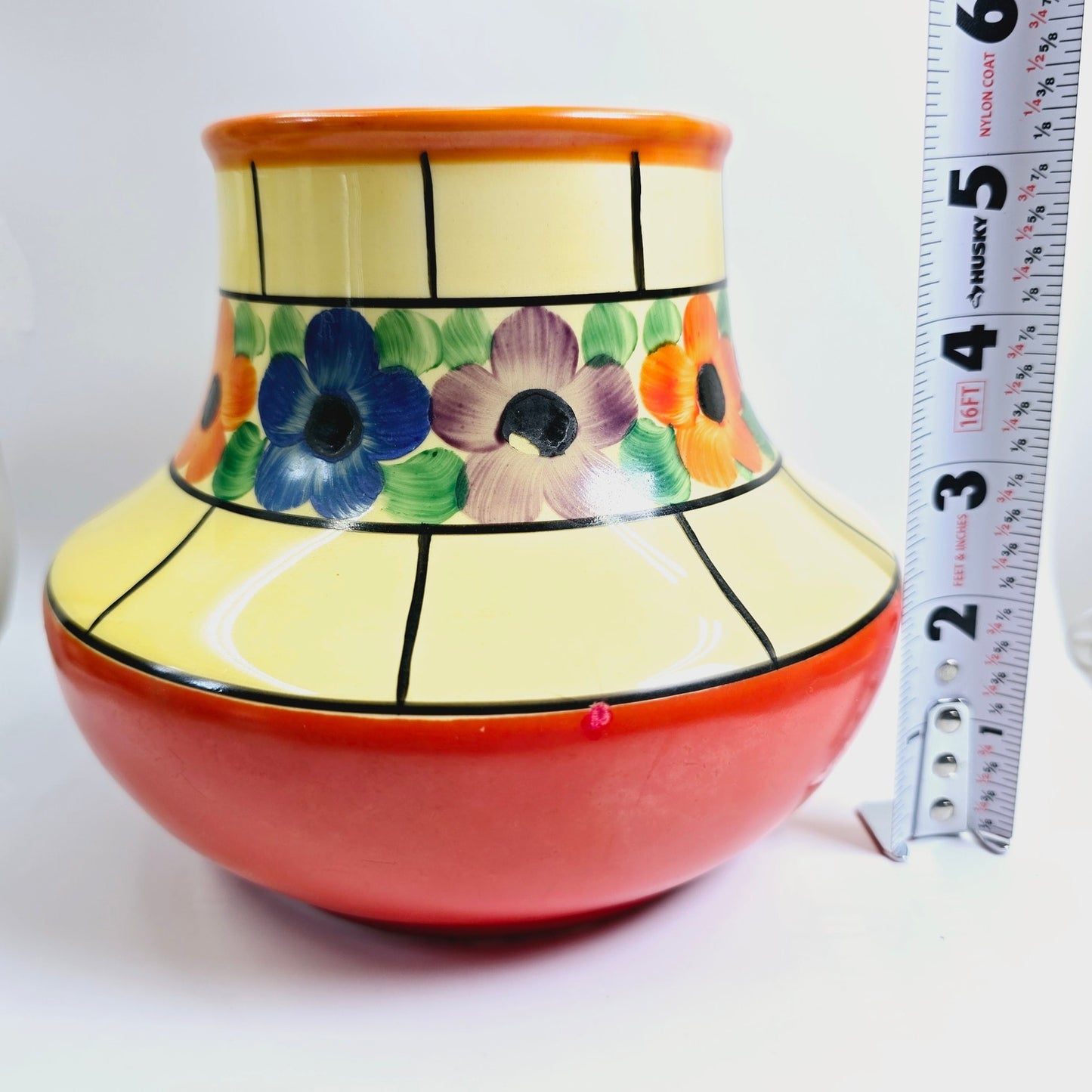 Vintage Ditmar-Urbach Bohemien Hand-Painted Czechoslovakia Vase