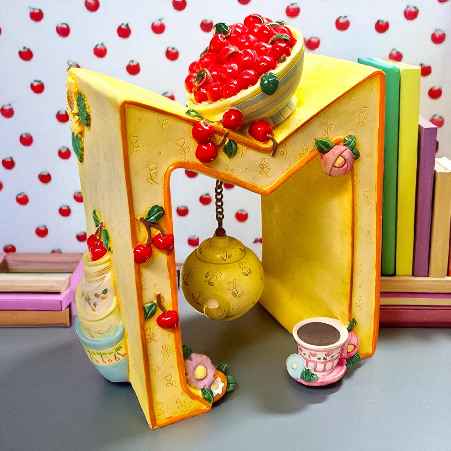 Mary Engelbreit Letter “M” Bookend Vintage 1998 Resin