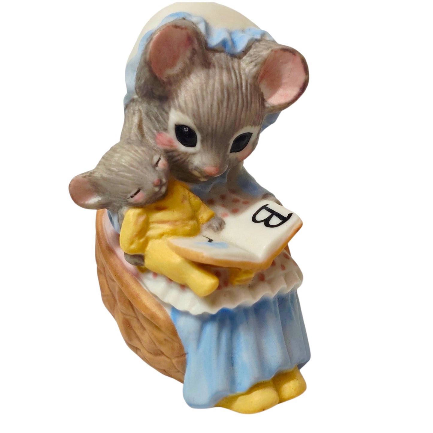 Hallmark Minikins Mouse Figurines Set 4 Vintage Porcelain 1983 Hand Painted