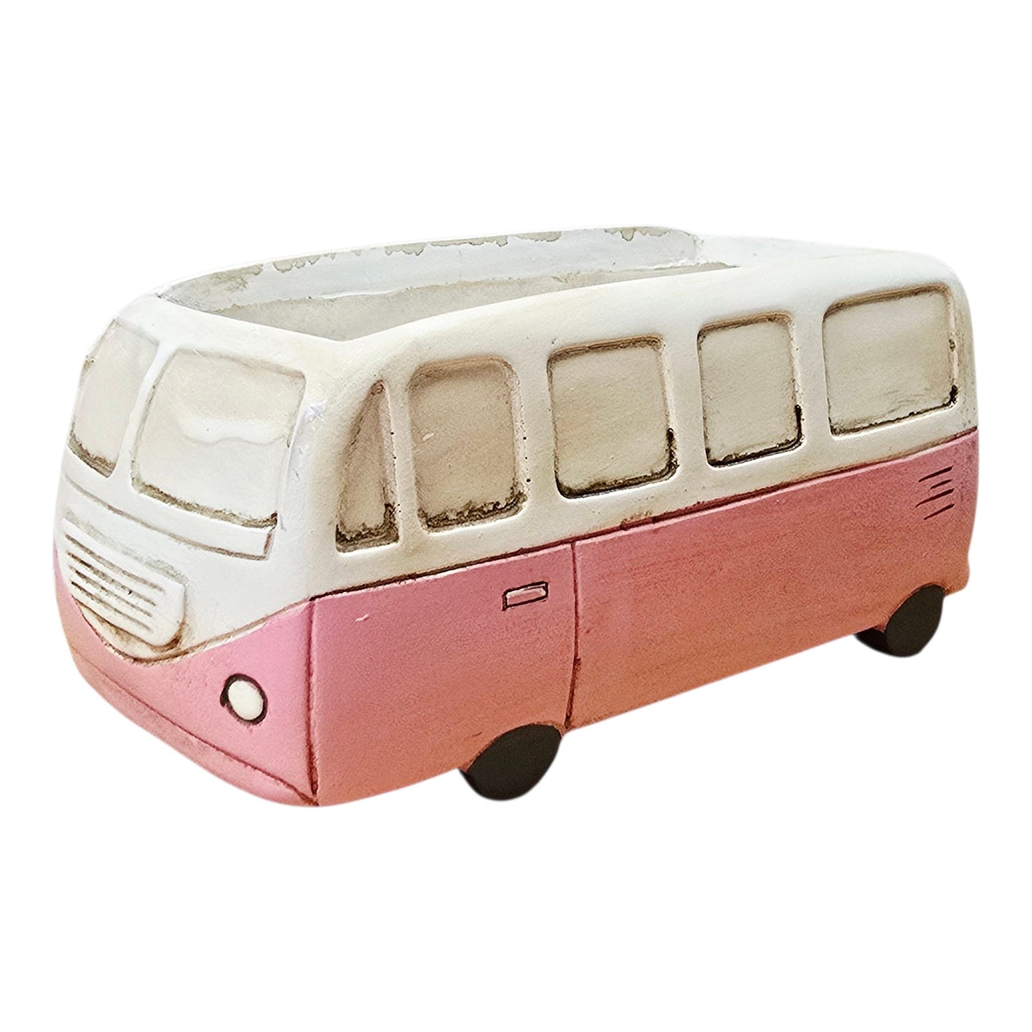 Ashland Ceramic Planter Pink Camper Van Bus Boho Summer Decor Michaels 6"