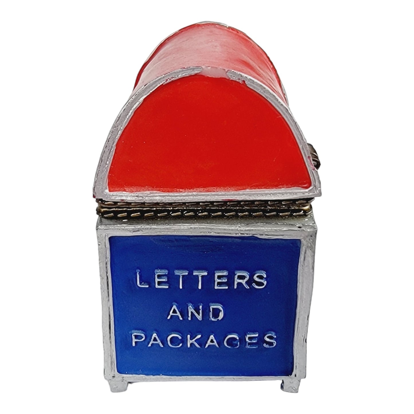 U.S. Mail Mailbox Trinket Box,Mini Stamp Dispenser 2.5" H