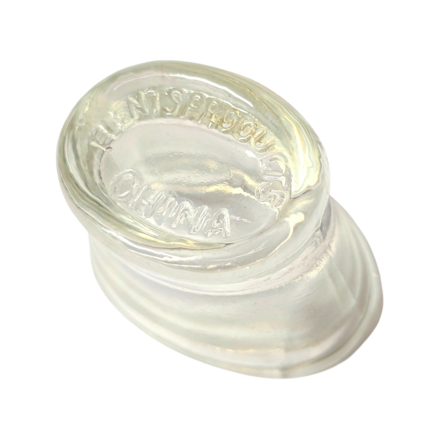 Vintage Flents Thick Glass Eye Wash Cup Miniature Catchall Matchstick Holder