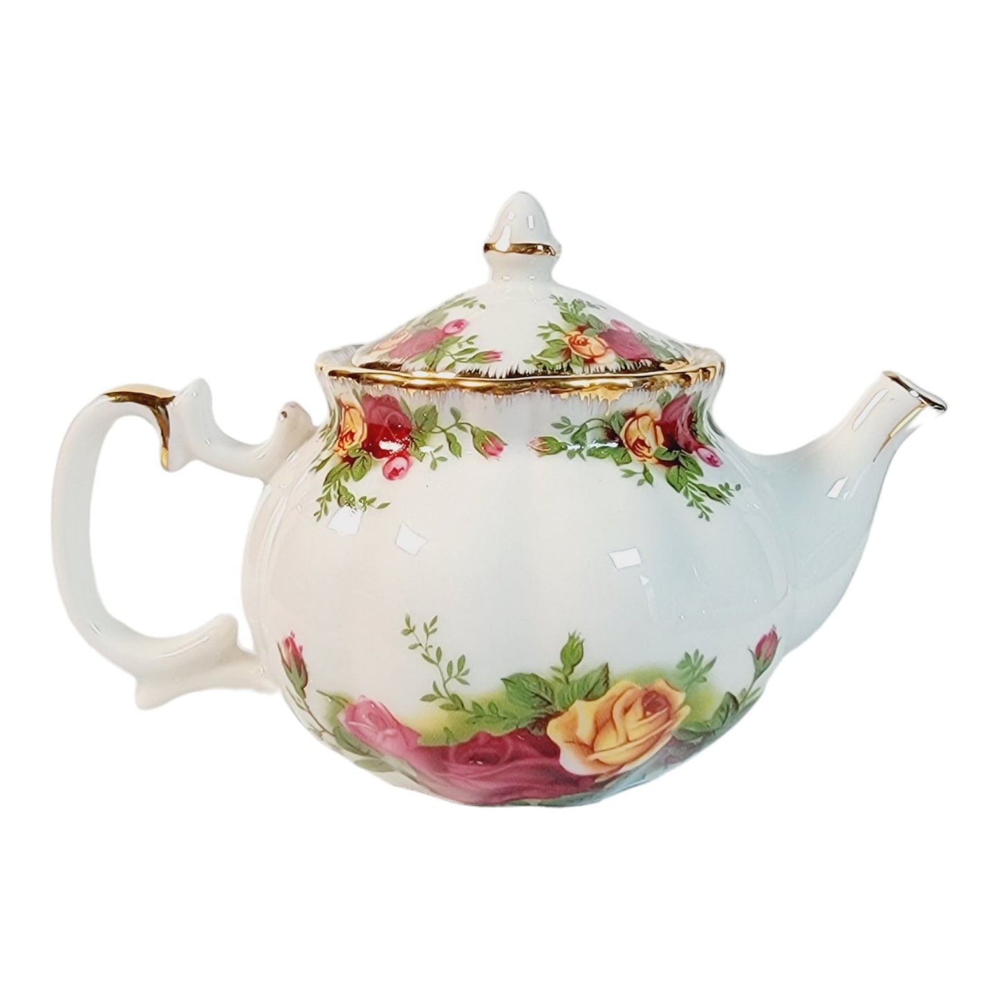 Royal Doulton Royal Albert England 'Old Country Roses" Teapot Votive NIB