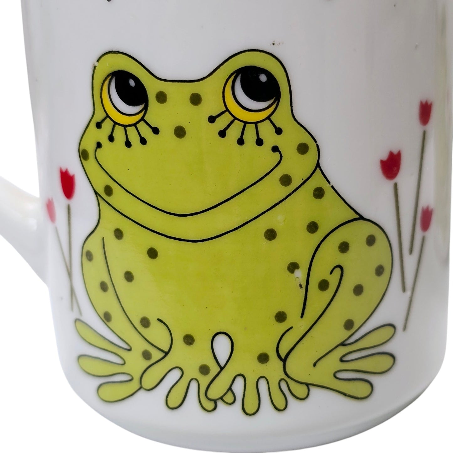 Vtg ❤️ Frogs Salt & Pepper "A Lorrie Design" Japan Love Makes the World Go Round