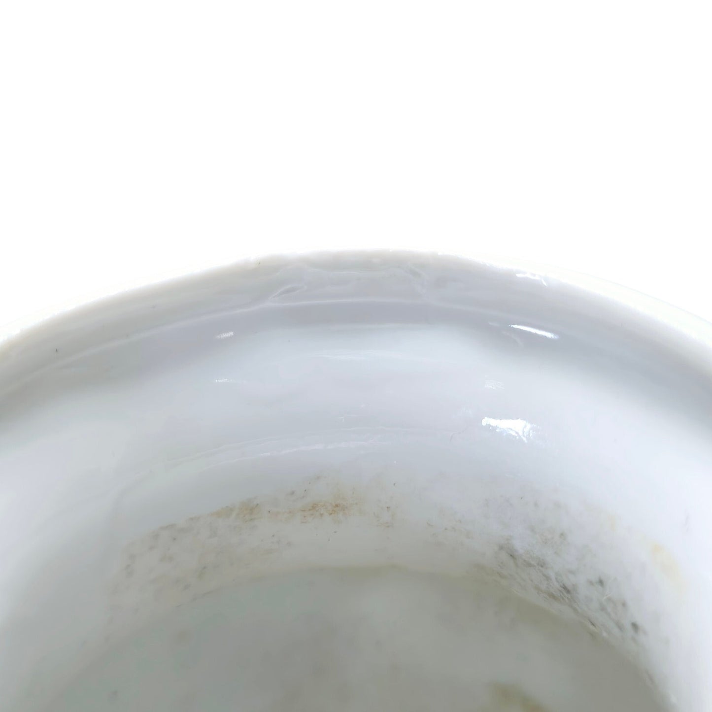 Vintage Porcelain Vase with Colorful Textured Floral Desgin Gold Trim