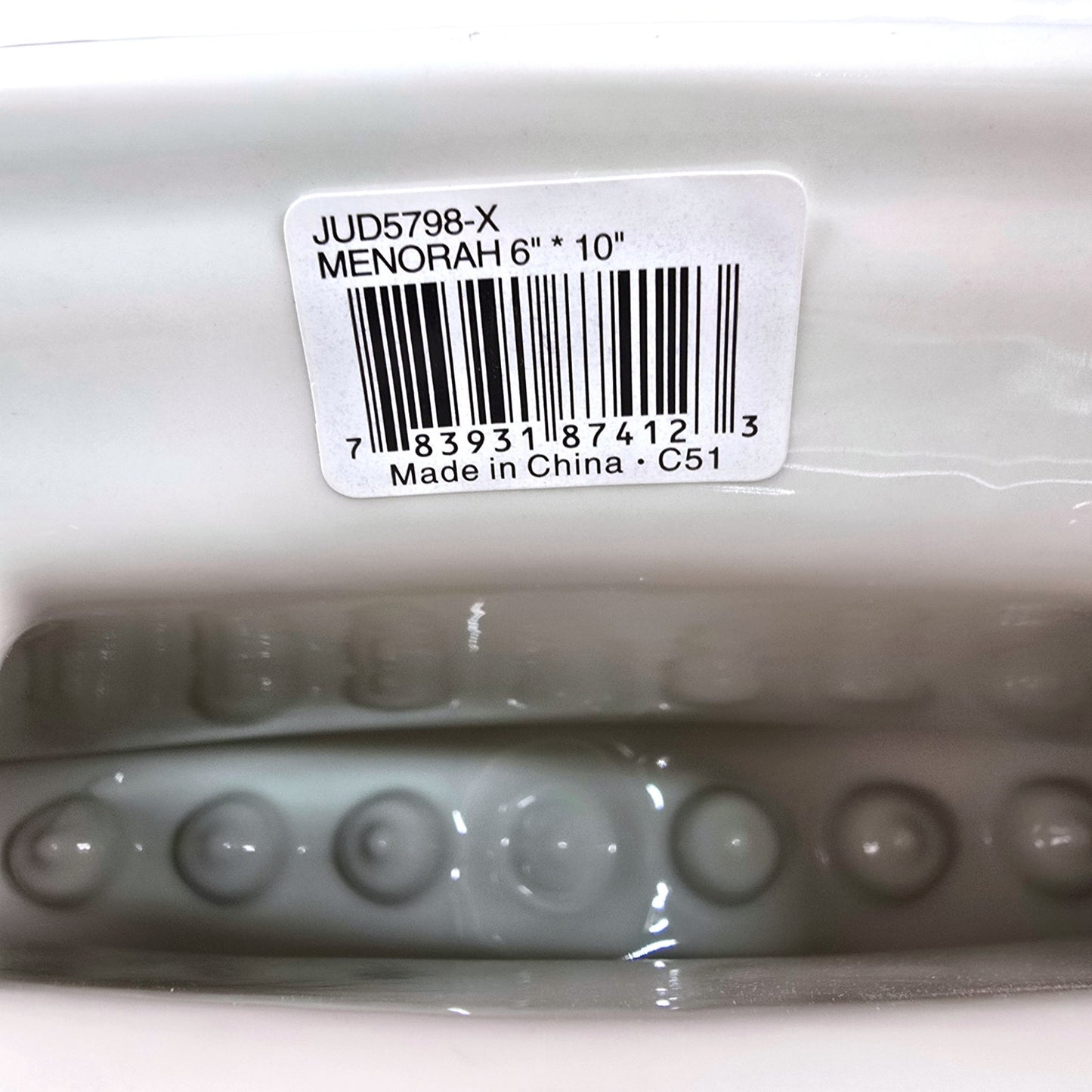 Spode "The Judaica Collection" Ceramic Hanukkah Menorah