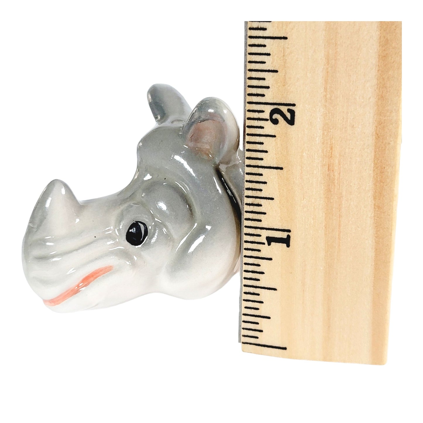 Vintage Long Rhino Double Sided Salt & Pepper by Sarsaparilla Deco Designs, 1989 Five and Dime Inc.