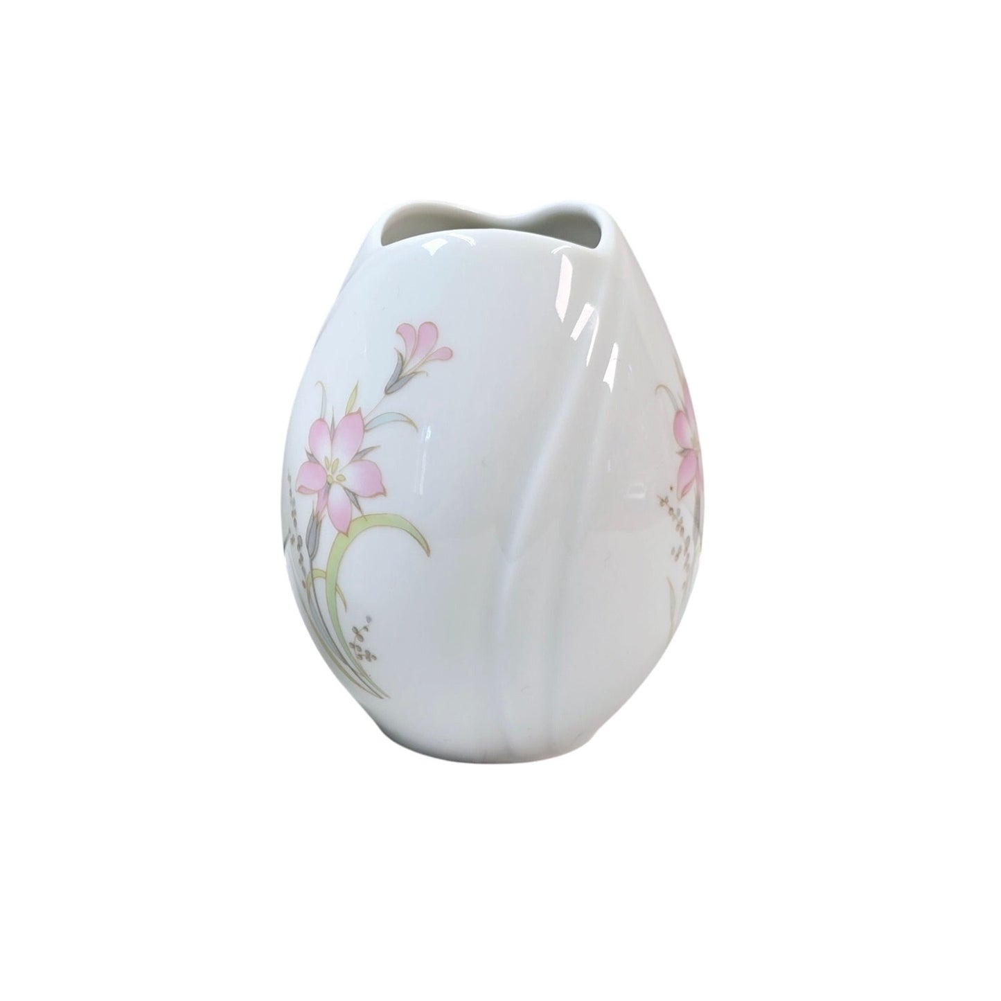 Vintage Arzberg Germany Tulipano Bud Vase Egg Vase White Porcelain Modern 3.5"