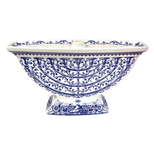 Spode "The Judaica Collection" Ceramic Hanukkah Menorah