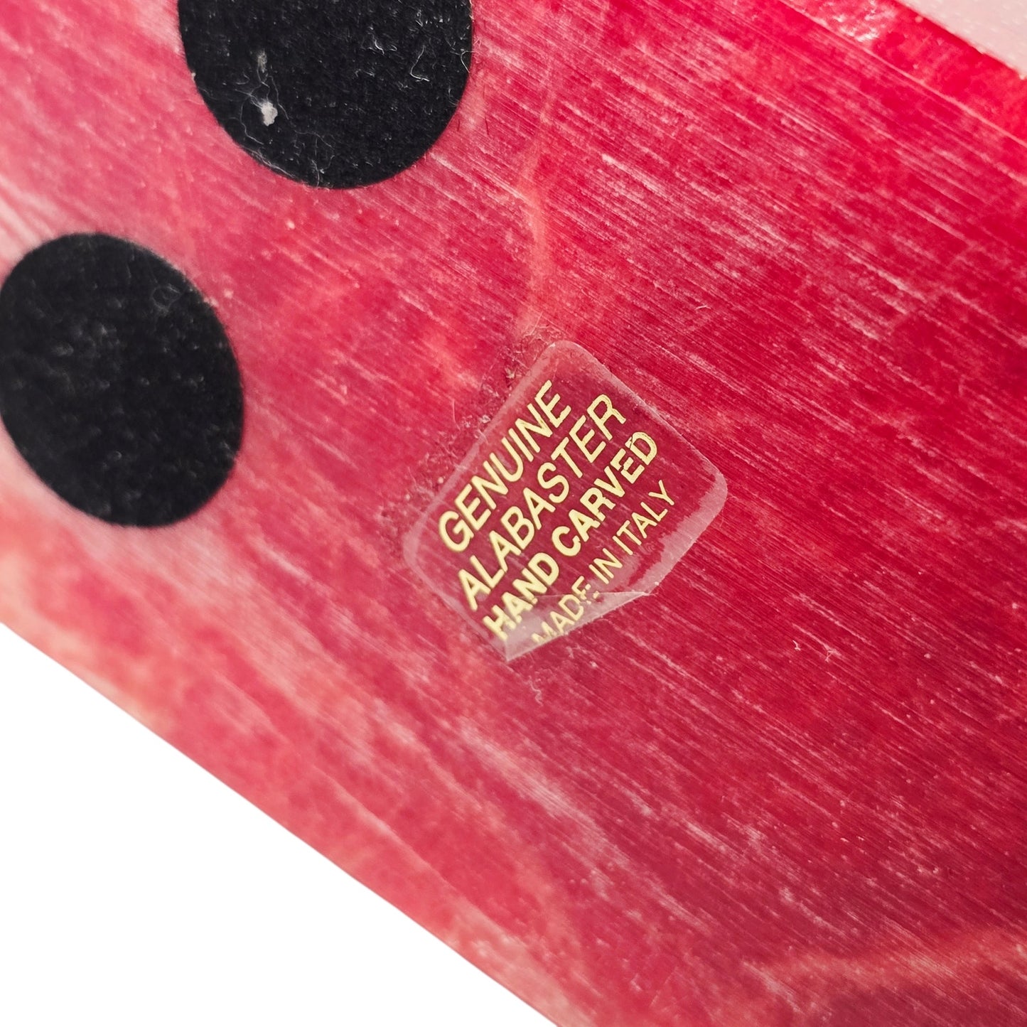 Vtg Ducceschi Italian Alabaster Red Heart Bookends Mid Century MCM Italy 8 lbs