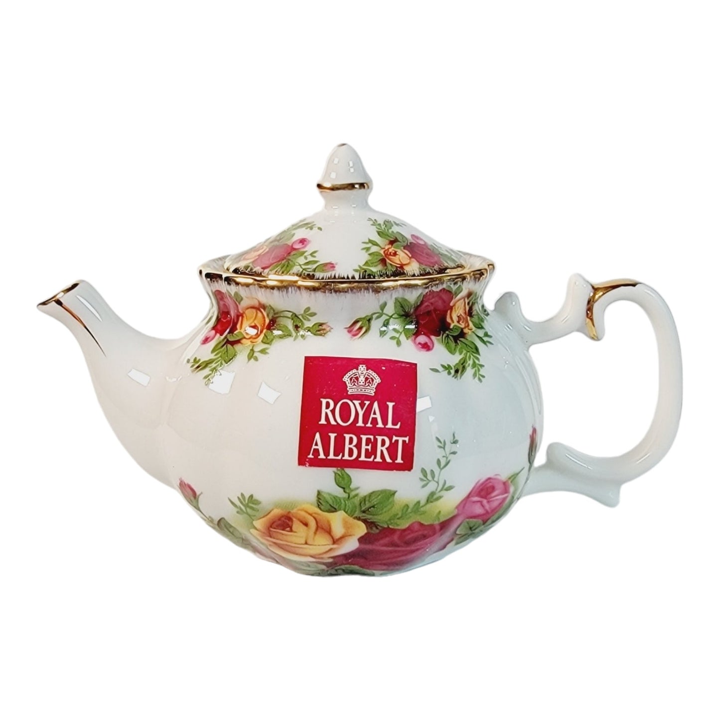 Royal Doulton Royal Albert England 'Old Country Roses" Teapot Votive NIB