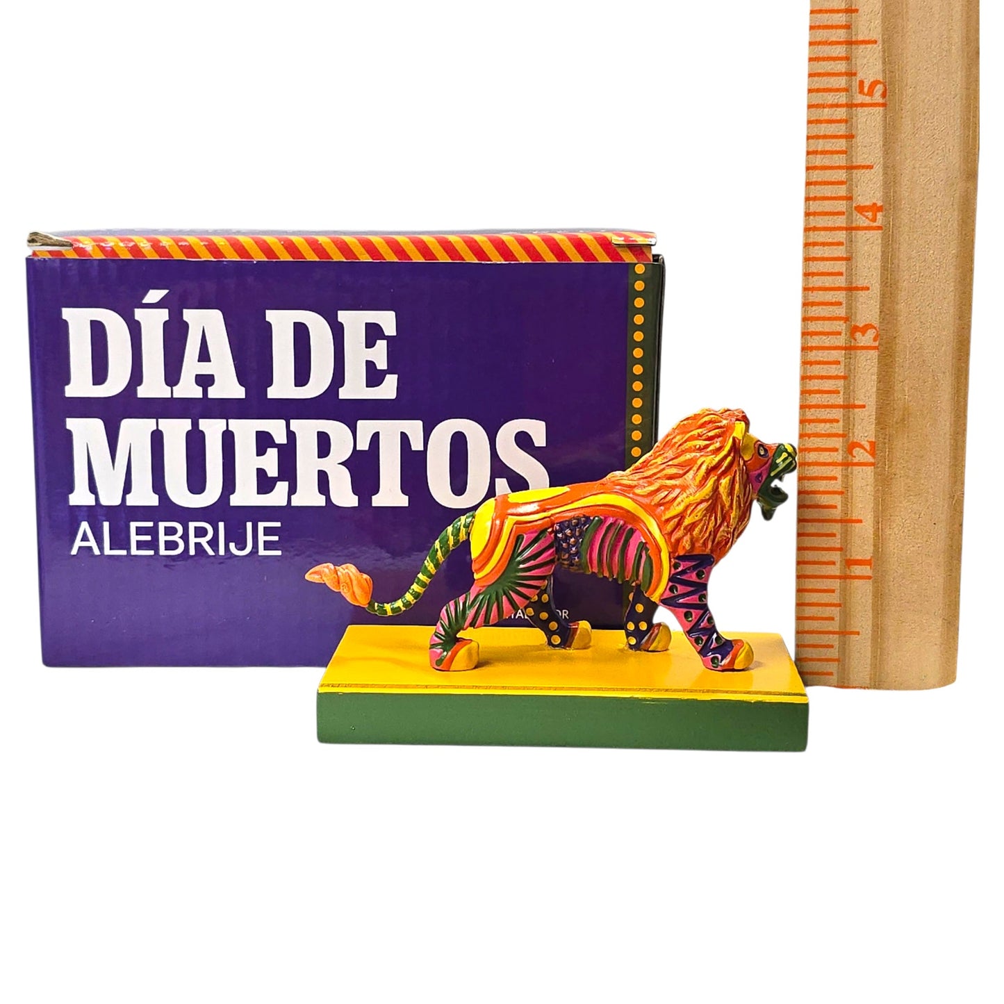 LA Kings Día de Muertos Alebrije Lion Figurine 2024 SGA Folk Art Collectible w/ Box