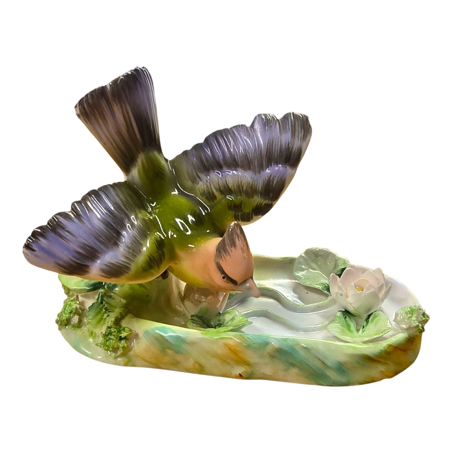 (For Customer) Vintage Erich Stauffer Porcelain Bird with “Cardinal” marking) # 8437