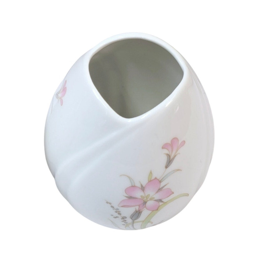 Vintage Arzberg Germany Tulipano Bud Vase Egg Vase White Porcelain Modern 3.5"