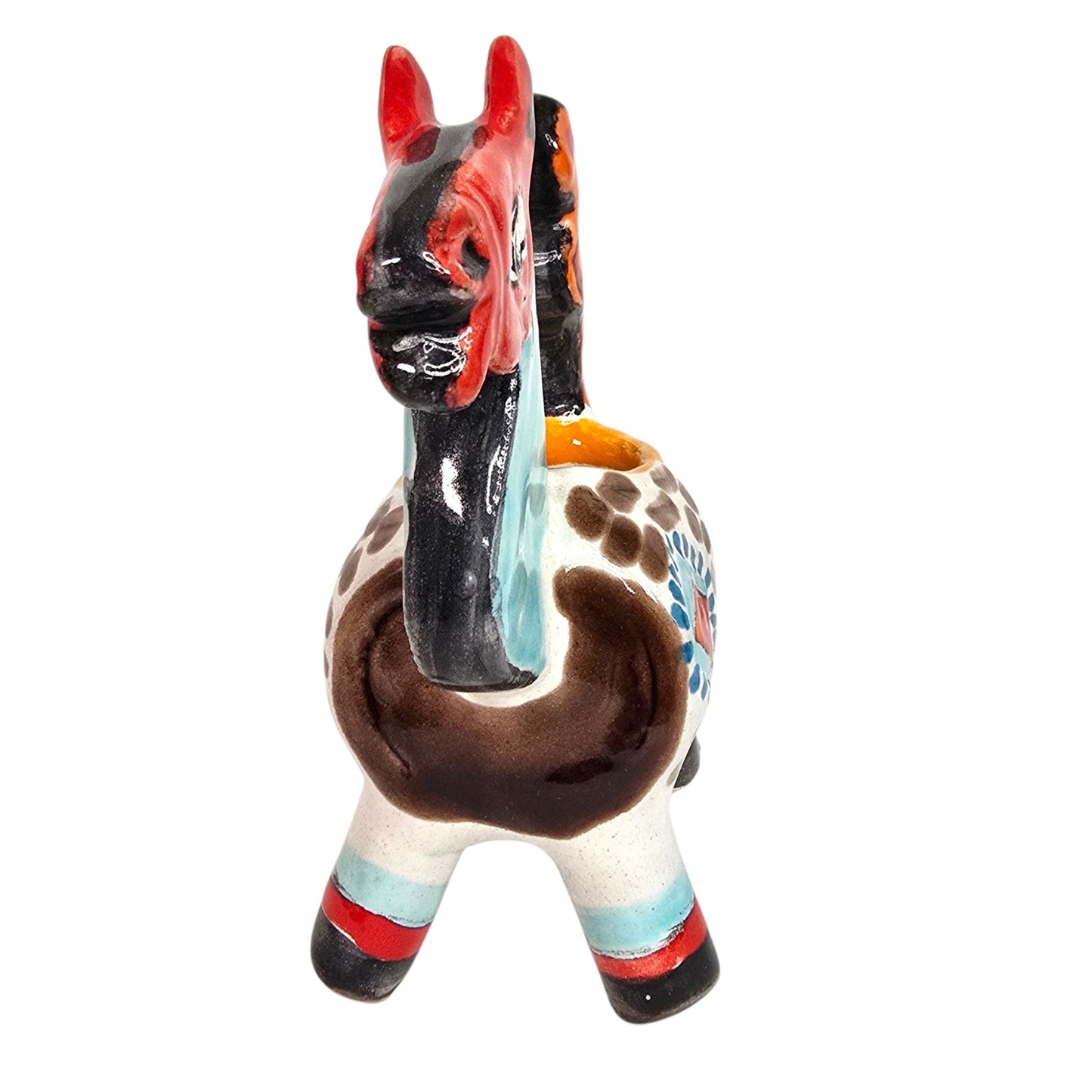 Vintage De Simone Italian Ceramic Horse Figurine Planter Mid Century Pottery