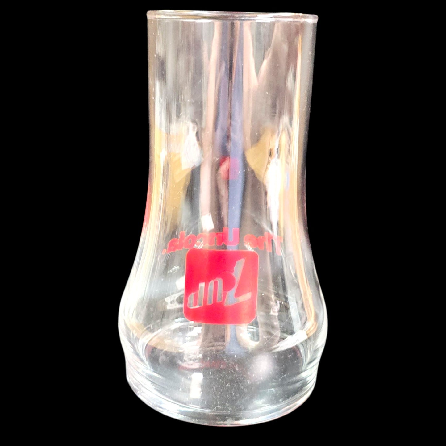 7UP Glass  The Uncola Vase Collectible Upside-Down Drinking Advertising Vintage