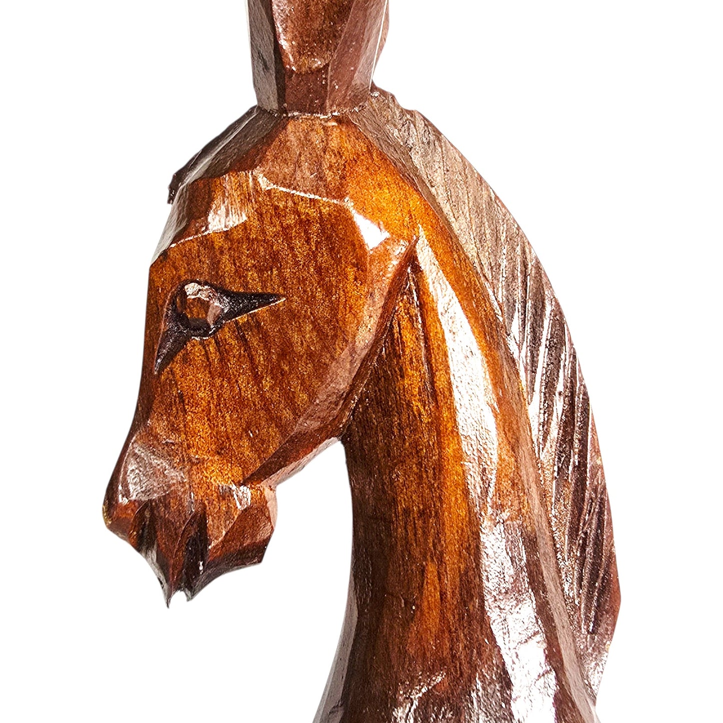 Vintage Carved Wood Donkey Figurine Lacquered Sitting Donkey Mule Burro