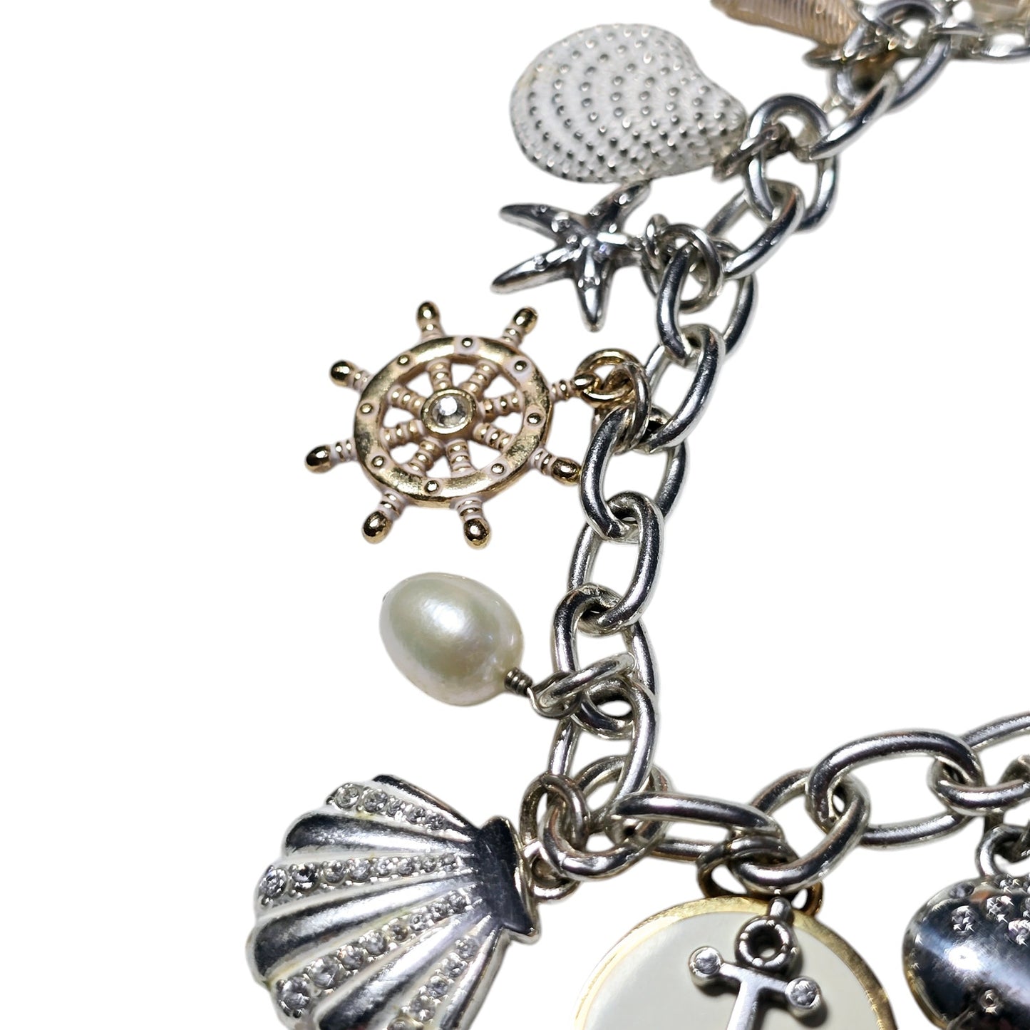 New with Tag Brighton Cape Cod Charm Bracelet with Nautical Ocean Charms