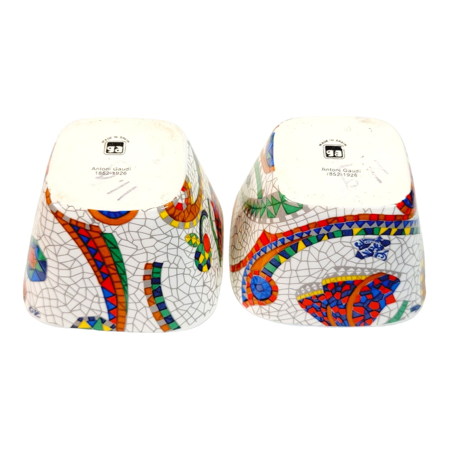 Antoni Gaudi Small Mosaic Bowls, Made in Spain