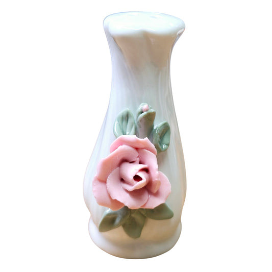 Porcelain Pink Rose Bud Vase 1 of 2 LIVE-CRAFTED SHAKER + 3 PINS Join me LIVE to give Input, or Give me Creative Freedom! Flower, Floral, Valentine's, Love