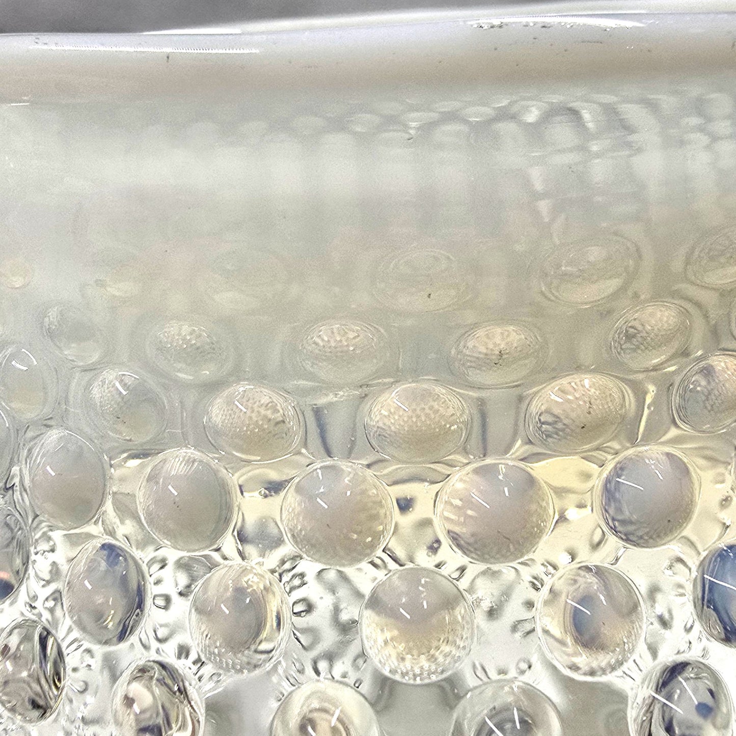 Vtg Fenton Hobnail Opalescent Glass Creamer Pitcher Jug Glowy Handle 5.25" H