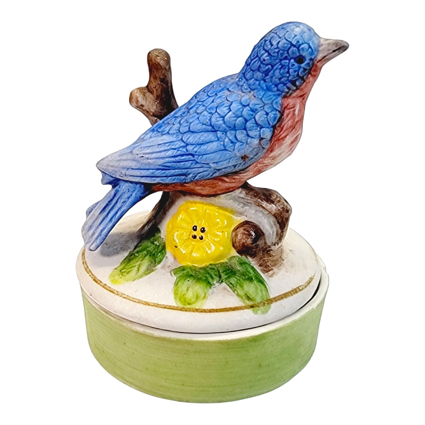 Vintage Bluebird Trinket Box FLAW