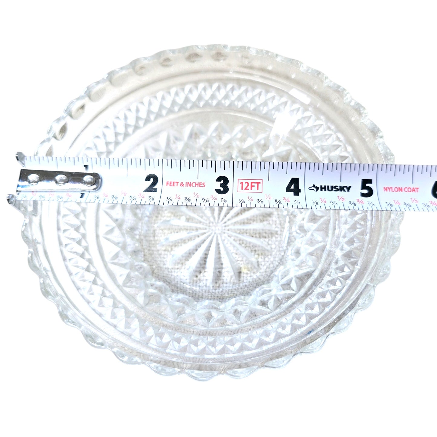 Handblown Art Glass Candies in Vintage Dish, Set of 3 Candies