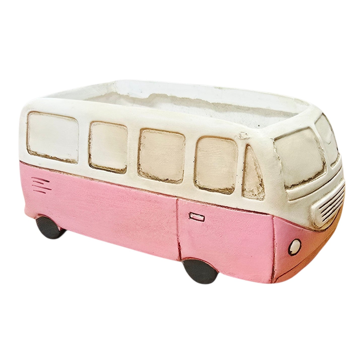 Ashland Ceramic Planter Pink Camper Van Bus Boho Summer Decor Michaels 6"