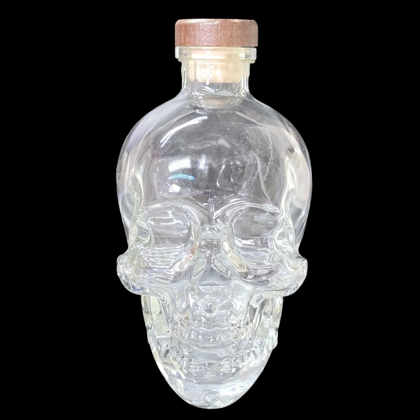 Smaller Crystal Head Vodka Skull Bottle (Empty) 750 ml w/Original Stopper 7"