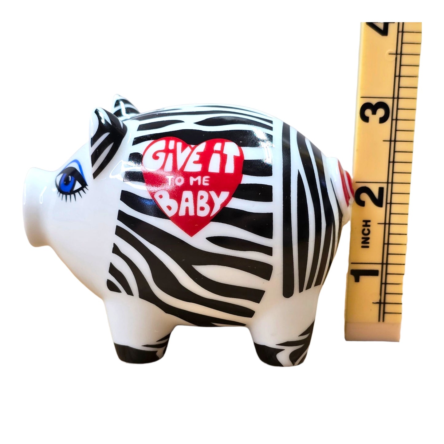 Ritzenhoff Mini Piggy Bank Zebra Stripes Petra Peschkes “Give It To Me Baby”