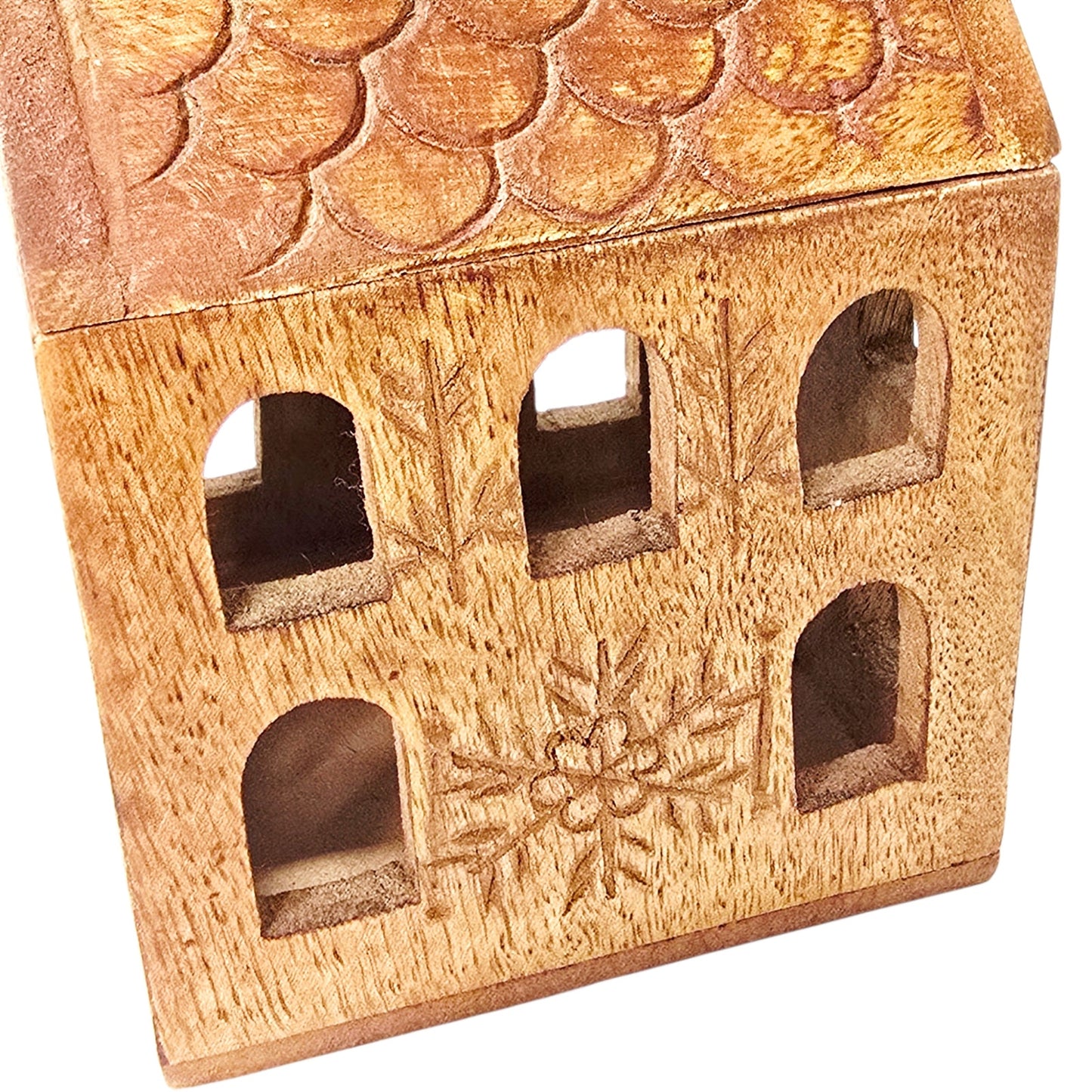 Anthropologie Wooden Humble Home Small Season Decor Candle Holder RARE No candle