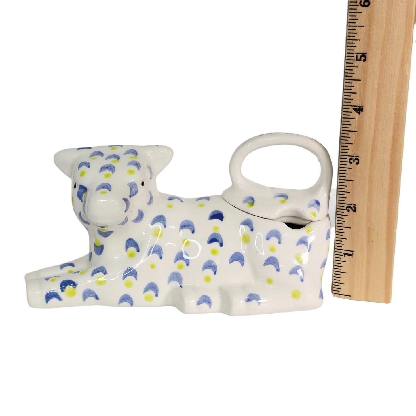 Ceramic French Country Cow Creamer & Sugar Arlington Designs CRAZED AS IS