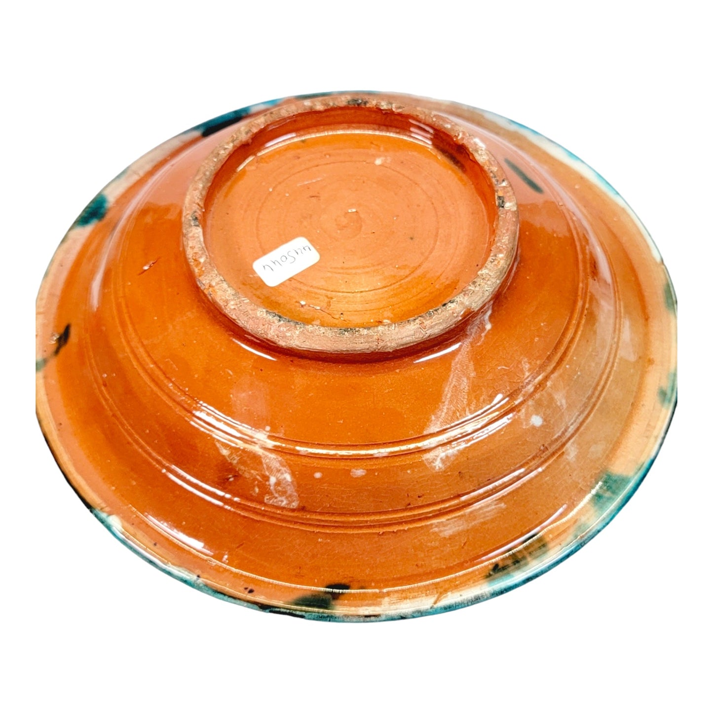 Turquiose Glazed Decorative Ceramic Bowl