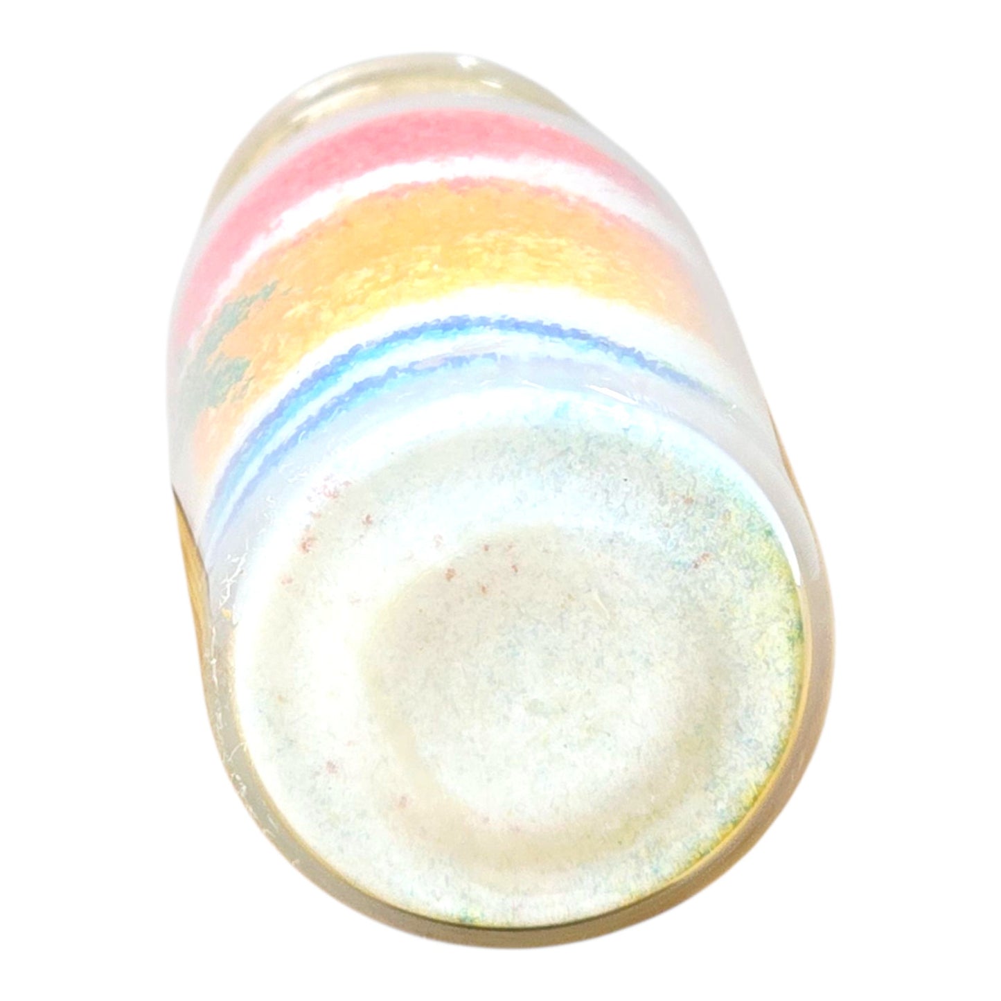 Hawaii Sand Art Bottle Tropical Palm Beach Sunset Scene Corked Glass Keepsake