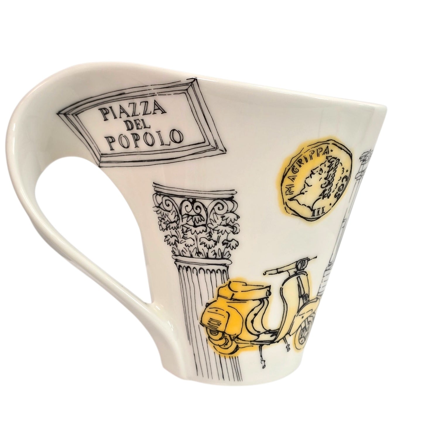 Set of 2 Villeroy & Boch New Wave Cities of the World Mugs Rome & New York
