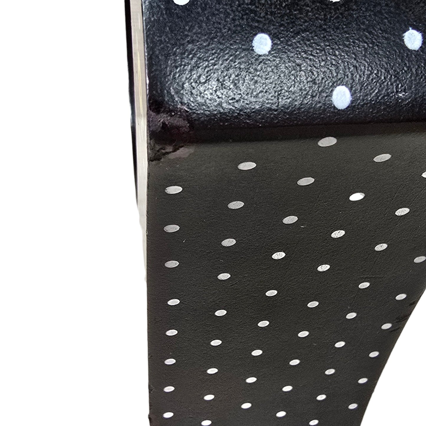 VTG 1997 RARE  Mary Engelbreit Charpente Clock Black Polka Dot Flowers