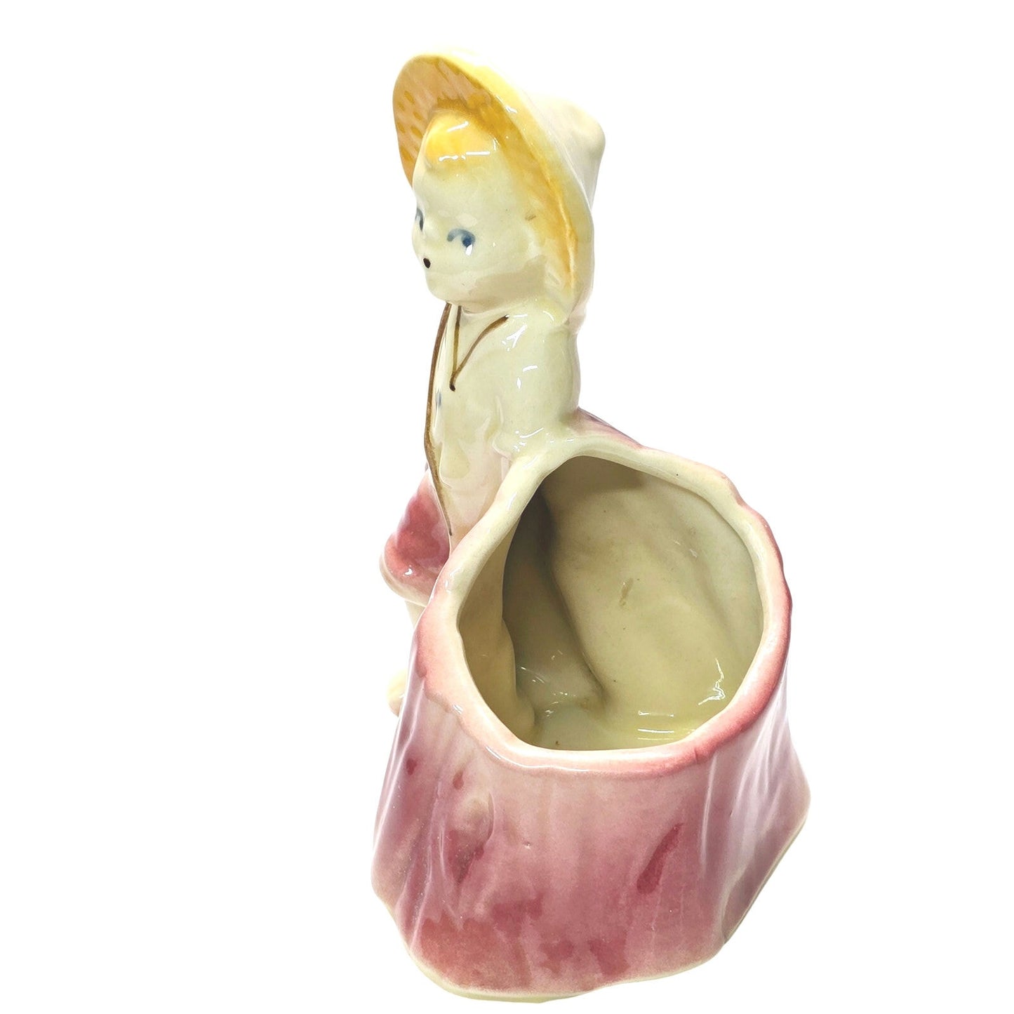 Vintage Shawnee Pottery "Little Boy Went Fishing" Planter, Marked USA 532